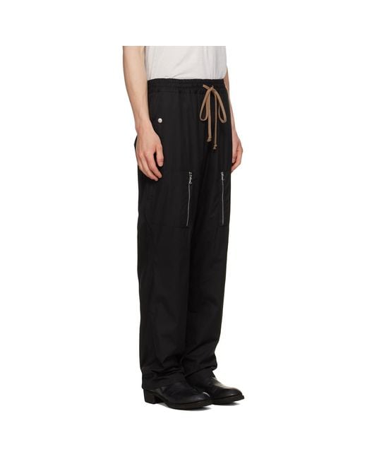 JKEEFER Black Anthony Cargo Pants for men