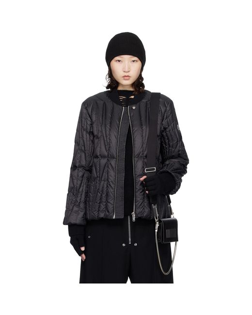 Rick Owens Black Moncler + Geocamo Flight Down Jacket