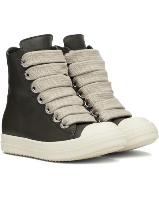 Rick Owens Black Concordians Jumbolace Sneakers