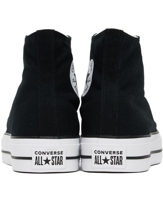 Converse Black Chuck Taylor All Star Platform Sneakers for men
