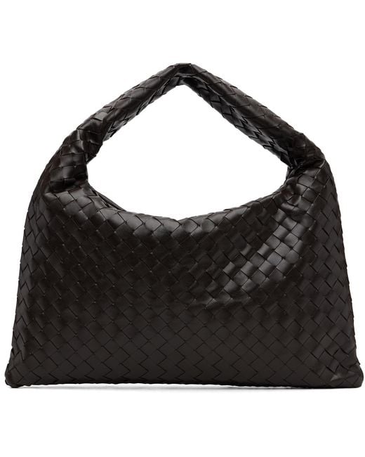 Bottega Veneta Black New Small Hop Intrecciato Bag