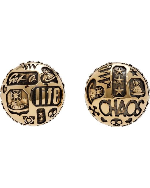 Vivienne Westwood Black Victorine Earrings