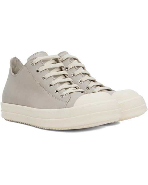 Rick Owens Black Off-white Low Sneakers for men