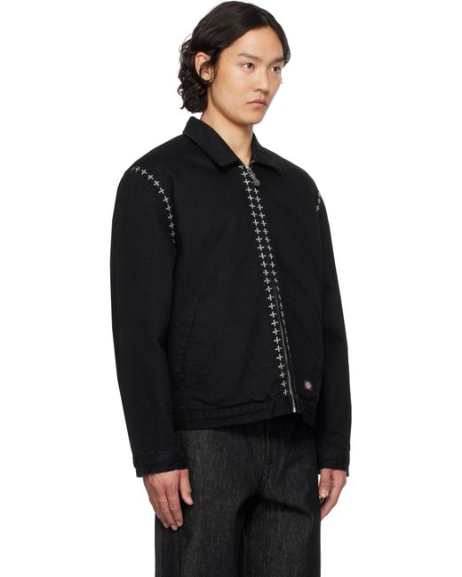 THUG CLUB Black Dickies Edition X Stitch Eisenhower Jacket for men