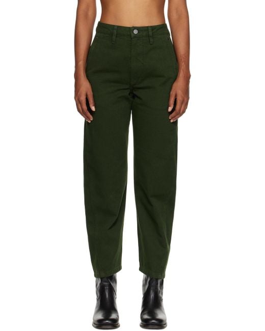 Lemaire Green Twisted Jeans