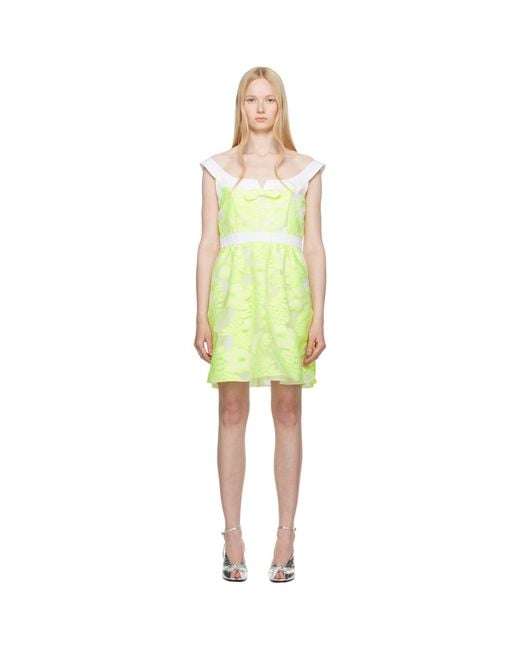 Anna Sui Yellow Sweet Bow Minidress