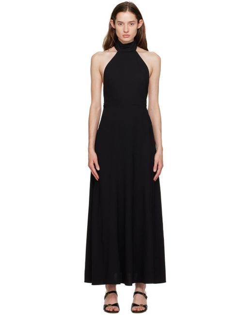 Matteau Black T-Back Maxi Dress
