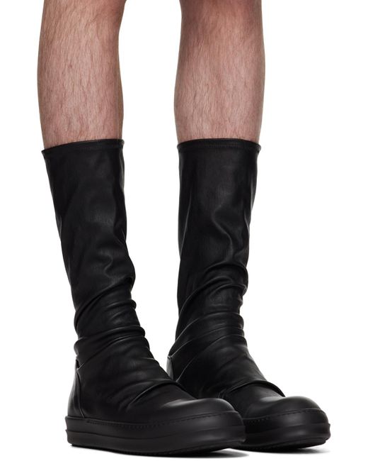Rick Owens Black Sock Sneakers for men
