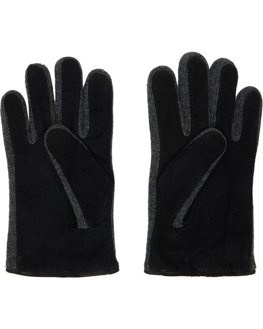 Polo Ralph Lauren Black Paneled Gloves for men