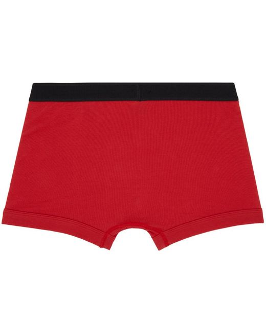 Tom Ford Red Classic Fit Boxer Briefs for men