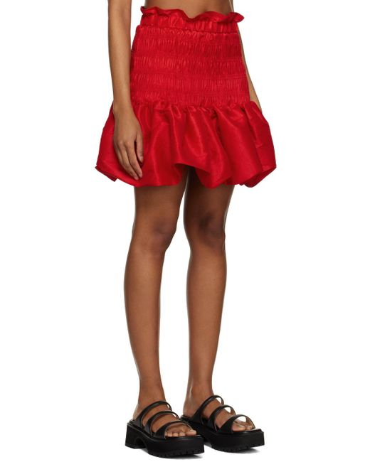 Kika Vargas Red Ssense Exclusive Billie Miniskirt