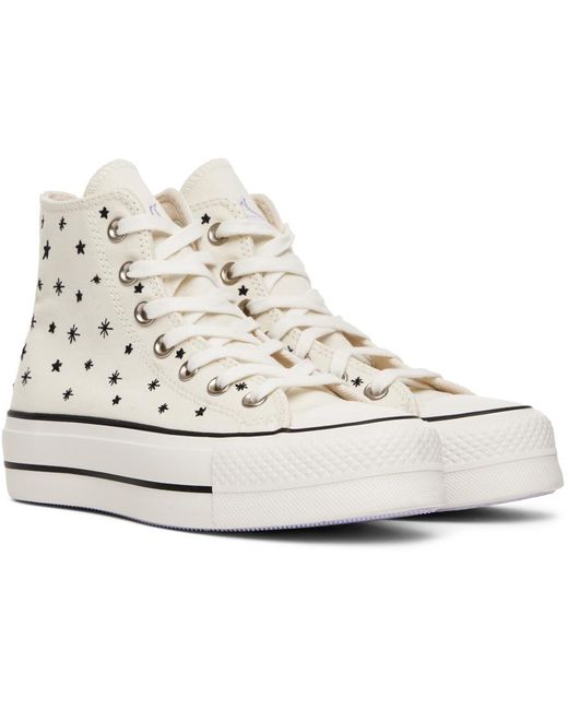 Converse Black Off-white Chuck Taylor All Star Lift High Sneakers
