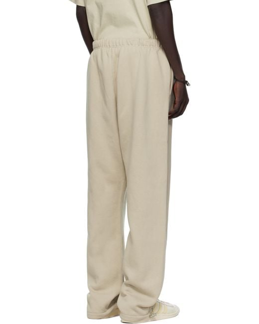Fear Of God Natural Taupe Relaxed Fleece Sweatpants for men