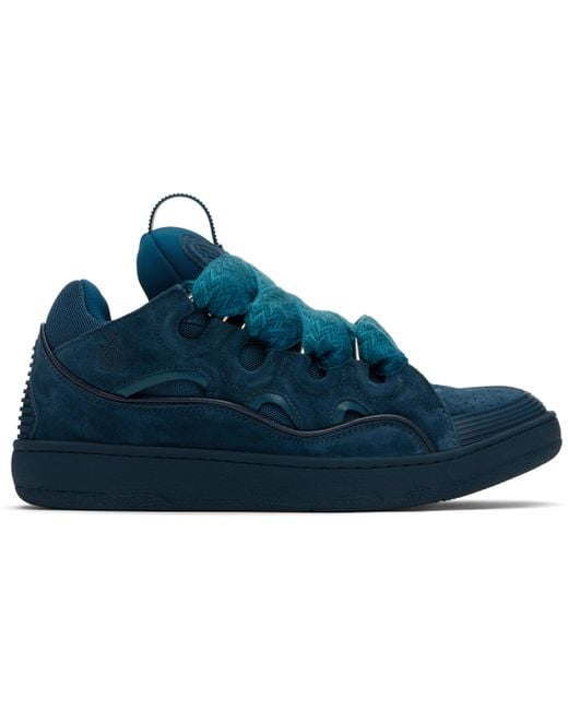 Baskets Curb Bleues En Cuir Lanvin pour homme en coloris Blue