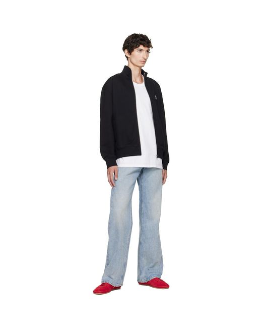 Maison Kitsuné Black Fox Head Zipped Comfort Sweatshirt for men