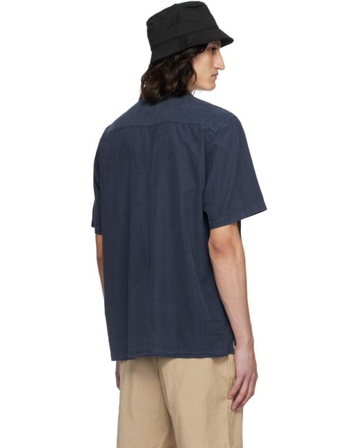Universal Works Blue Camp Ii Shirt for men