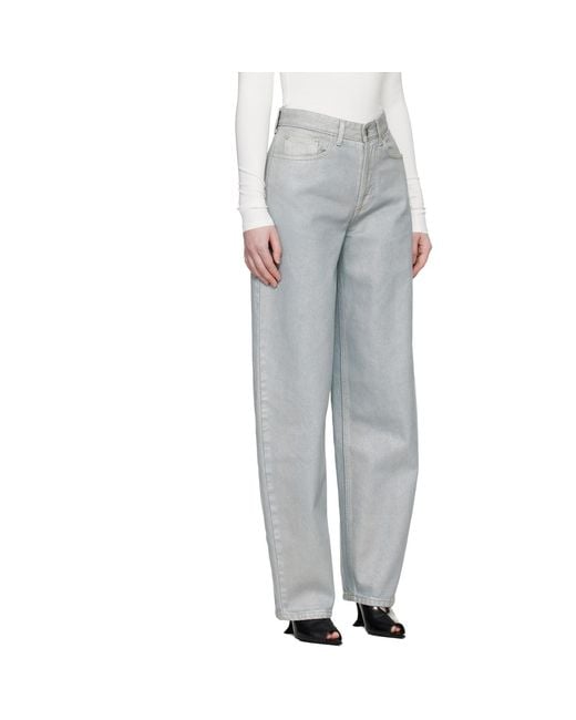 Mugler Black Foil Jeans