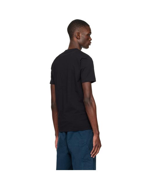 Versace Black Printed Cotton-Jersey Slim T-Shirt for men