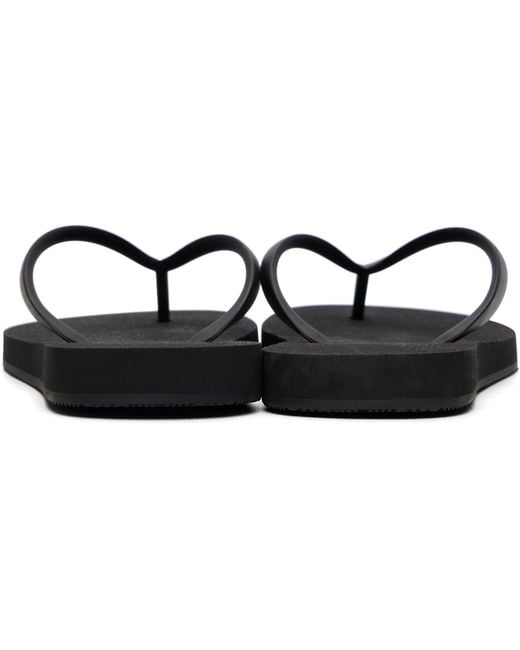 Balenciaga Black Logo Flip-Flops