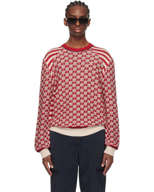 Wales Bonner Red Unity Sweater for men