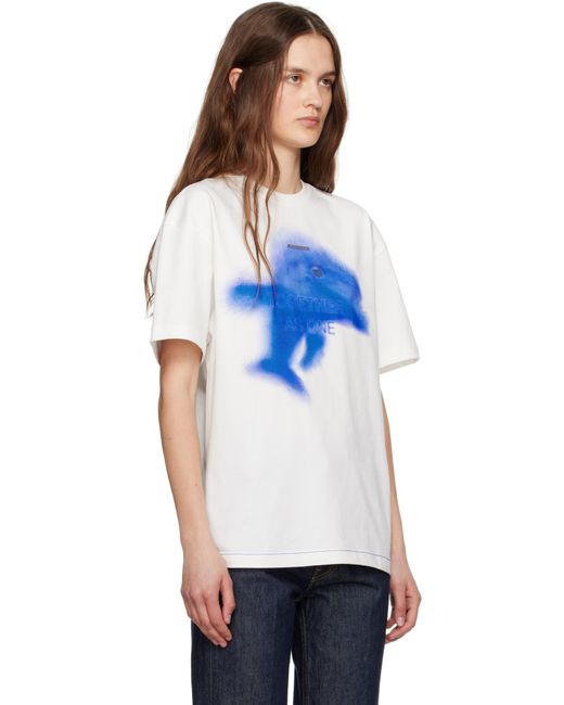 Adererror Blue Off- Dolphin T-Shirt
