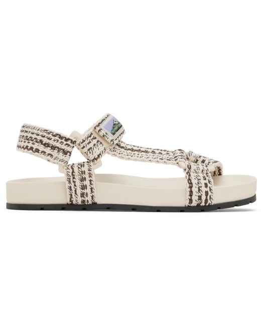 Bottega Veneta Black Off- Trip Sandals for men