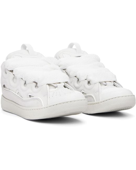 Lanvin White Curb Sneakers for men