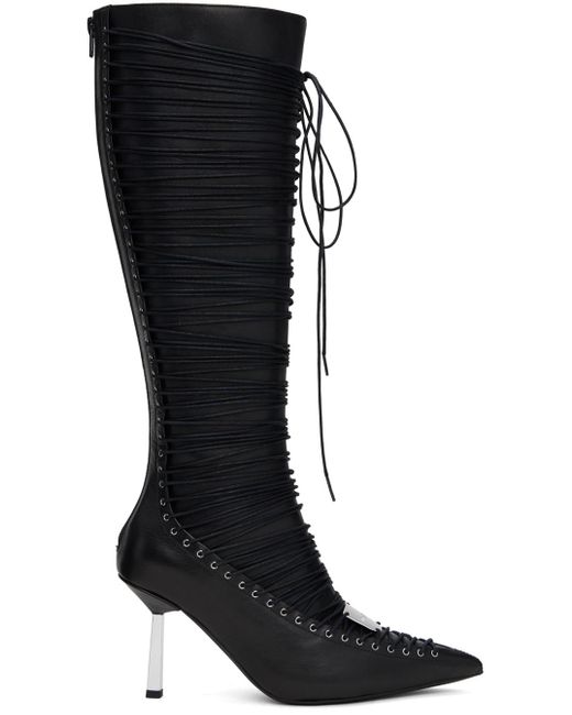 Bottes Hauteur Genou À Talon Aiguille Anastazja Noires M I S B H V en coloris Black