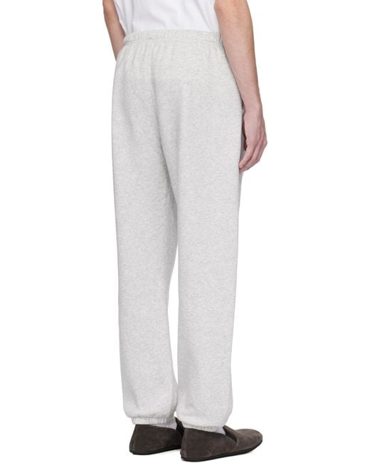 メンズ Skims グレー フリース ラウンジ リラックス スウェットパンツ White
