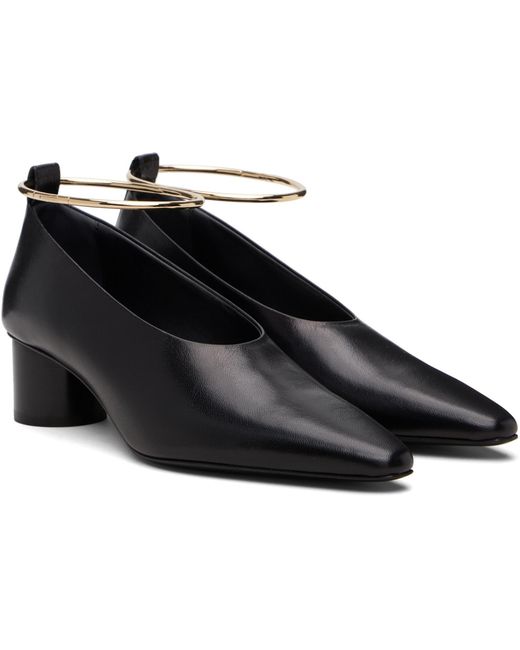 Jil Sander Black Ring Heels