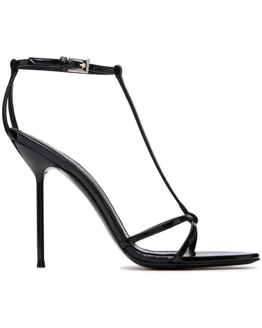 Paris Texas Black Lidia T-Strap 105 Heeled Sandals