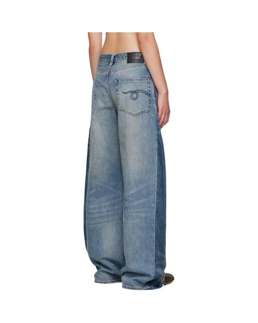 R13 Blue Insert D'Arcy Loose Jeans