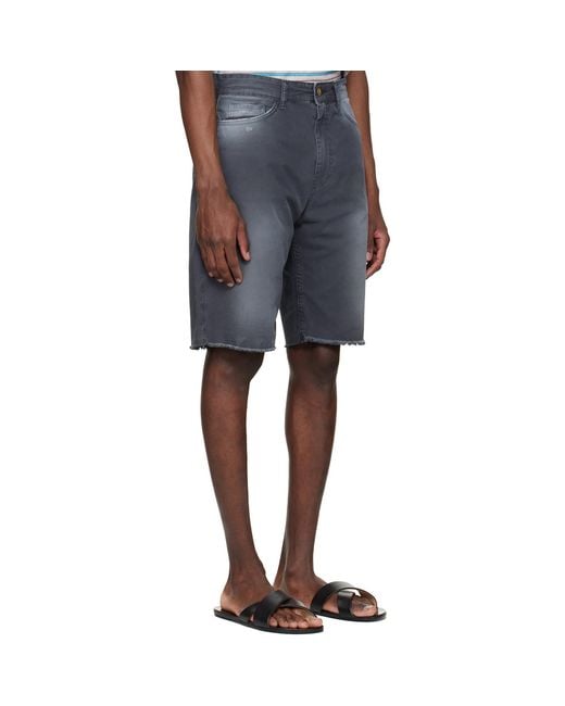 Stockholm Surfboard Club Blue 5-Pocket Chino Shorts for men