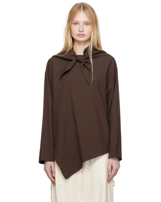 Studio Nicholson Brown Bute Blouse