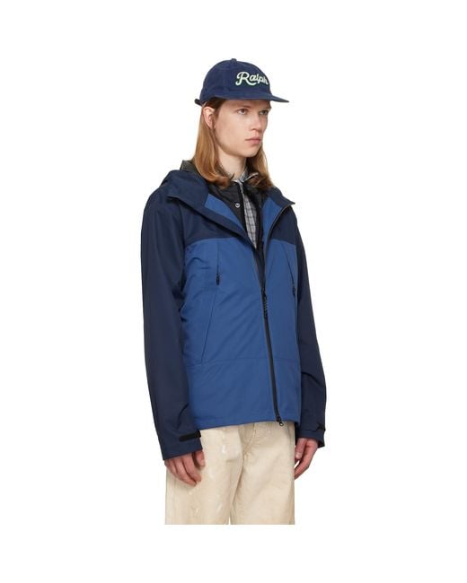Polo Ralph Lauren Blue Dobby Lined Windbreaker Jacket for men