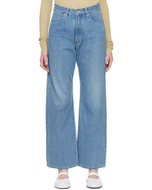 Auralee Blue Faded Jeans