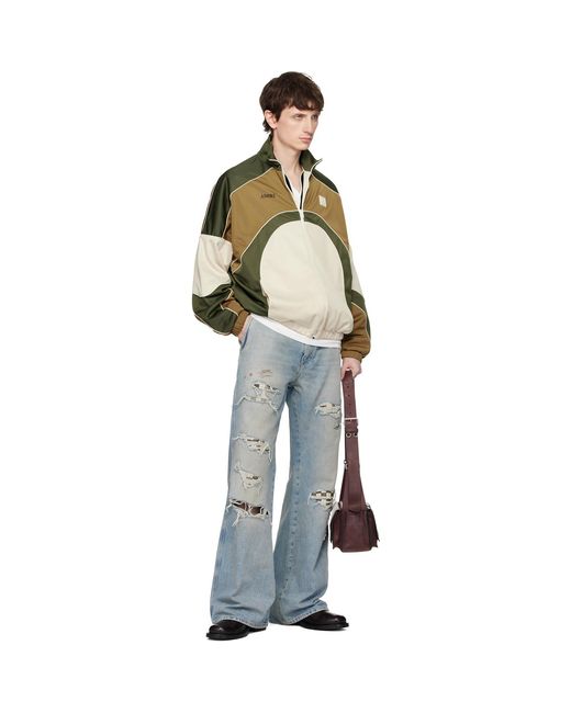 Amiri Natural Oversized Panel Track Jacket for men