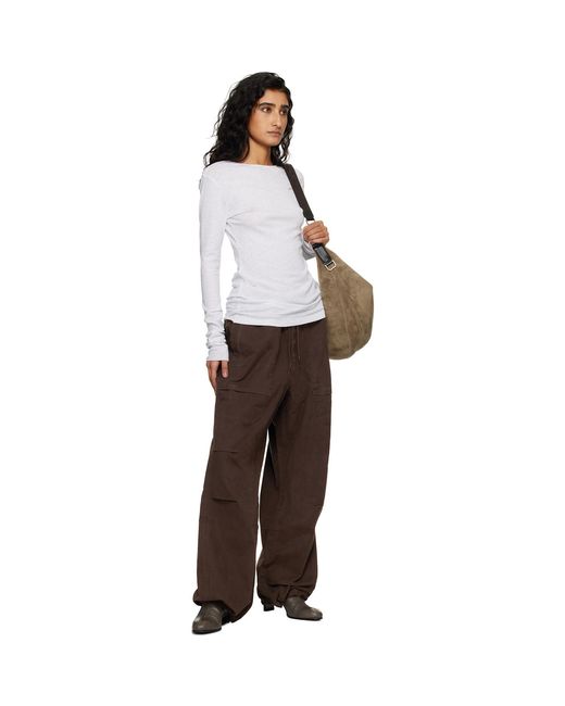 Entire studios White Sheer Long Sleeve T-Shirt