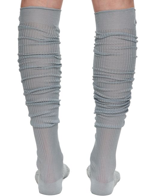 Miu Miu Multicolor Silk Ribbed Socks