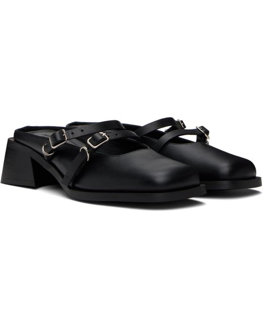 Justine Clenquet Black Andie Mules