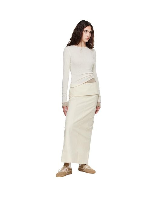 Belle Anna Natural Off- Helia Maxi Skirt