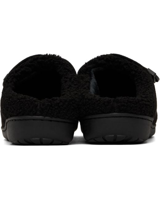 A.P.C. Black Subu Edition Belt Line Slippers