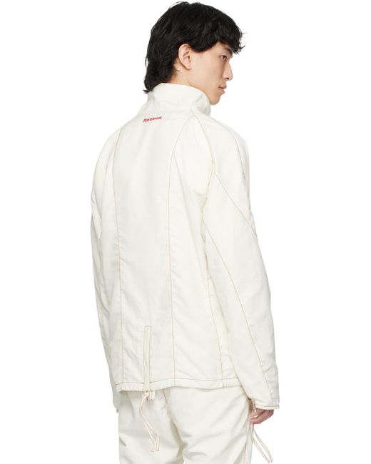KANGHYUK White Off- Reebok Edition Track Jacket for men