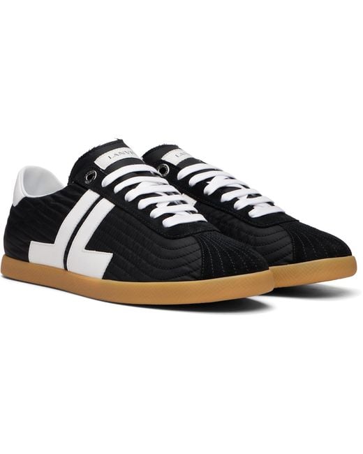 Lanvin Black Nylon Glen 2.0 Sneakers for men