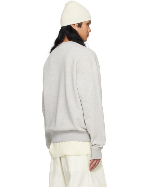 Jil Sander Multicolor Gray Oversized Sweatshirt for men