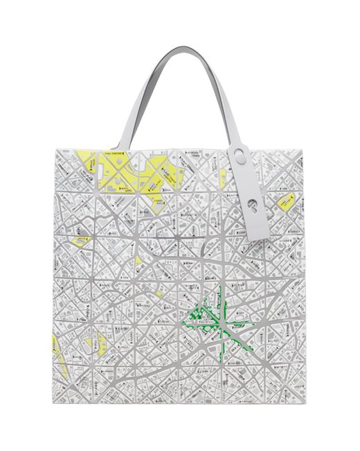 Issey Miyake Gray Map Tote for men