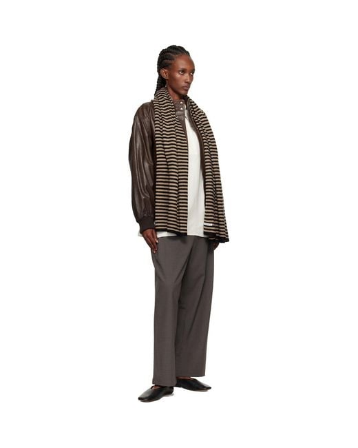 Carter Young Black Wool Leigh Scarf