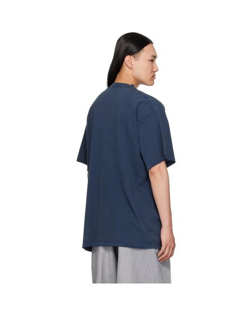 Balenciaga Blue 'Luxury' T-Shirt for men