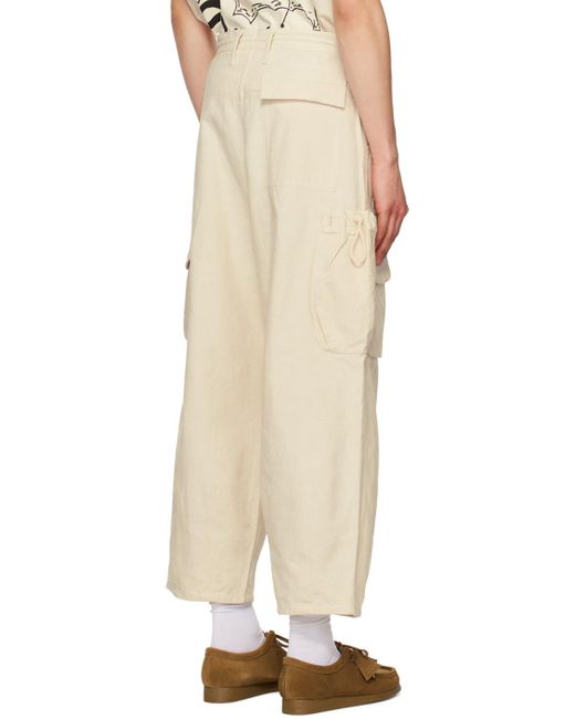 STORY mfg. Natural Off- Forager Cargo Pants for men