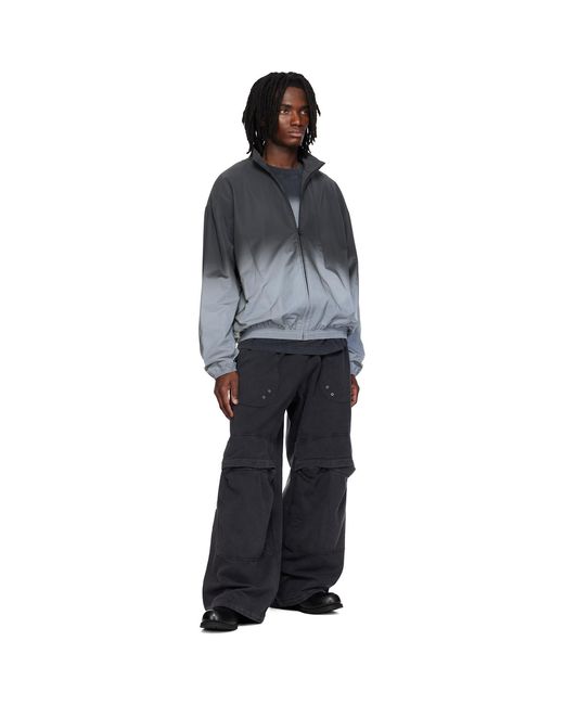Alexander Wang Black Reflective Track Jacket for men